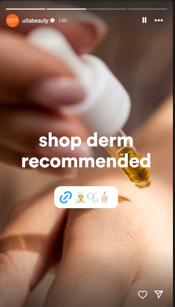 Beauty and cosmetics on Instagram Shopping